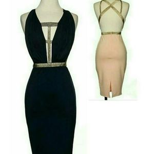 Large Navy Blue Sleeveless dress